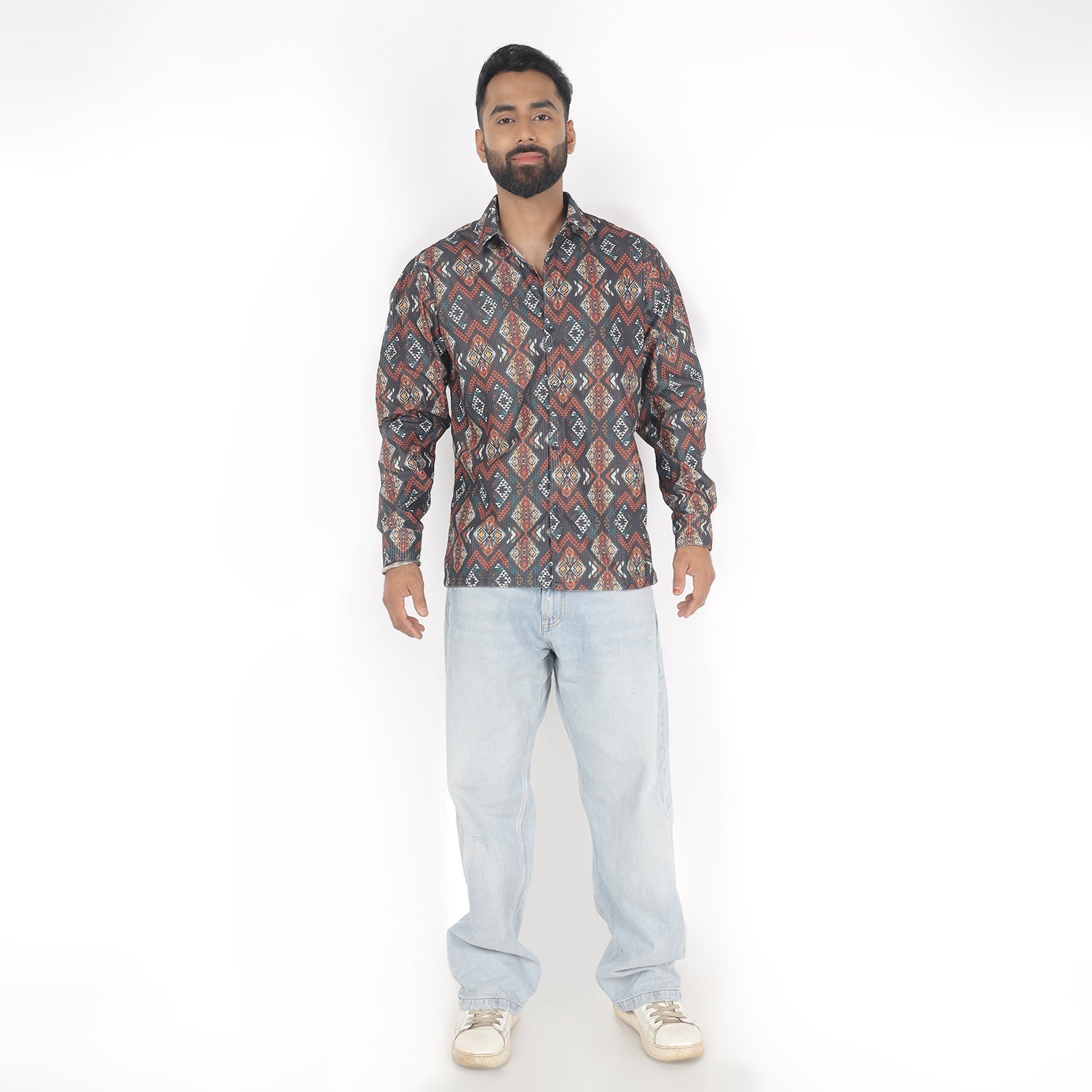 Men Rayan Multi Print Funky Shirt