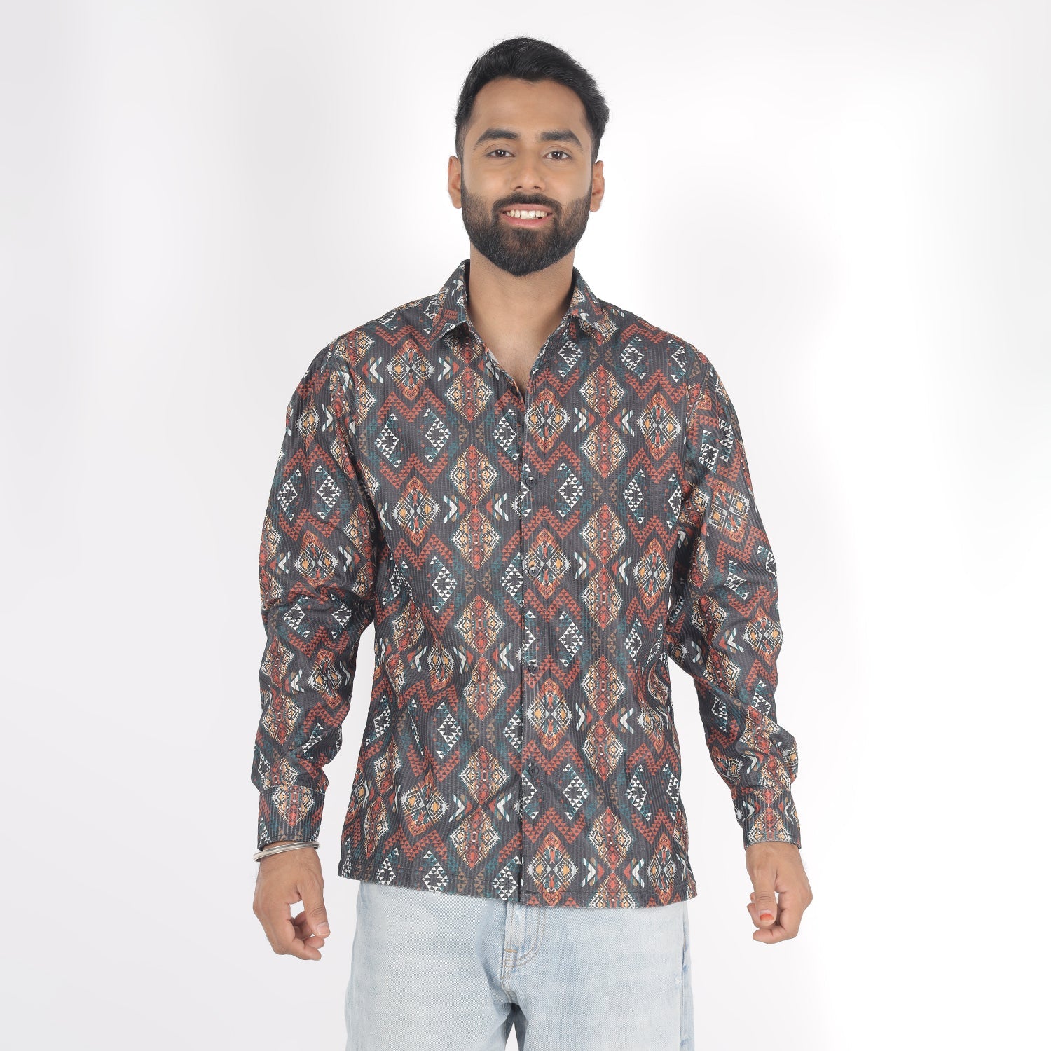 Men Rayan Multi Print Funky Shirt