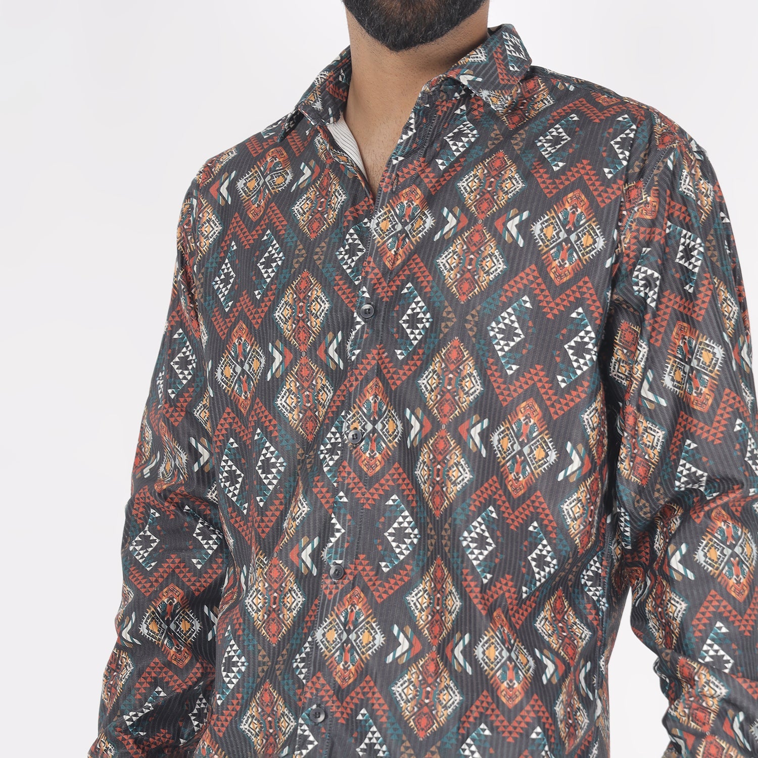 Men Rayan Multi Print Funky Shirt