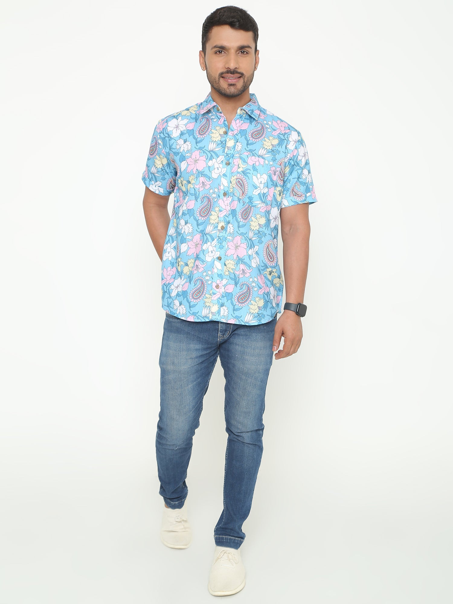 Kuzmic Multi Flower Printed Casuals Shirt