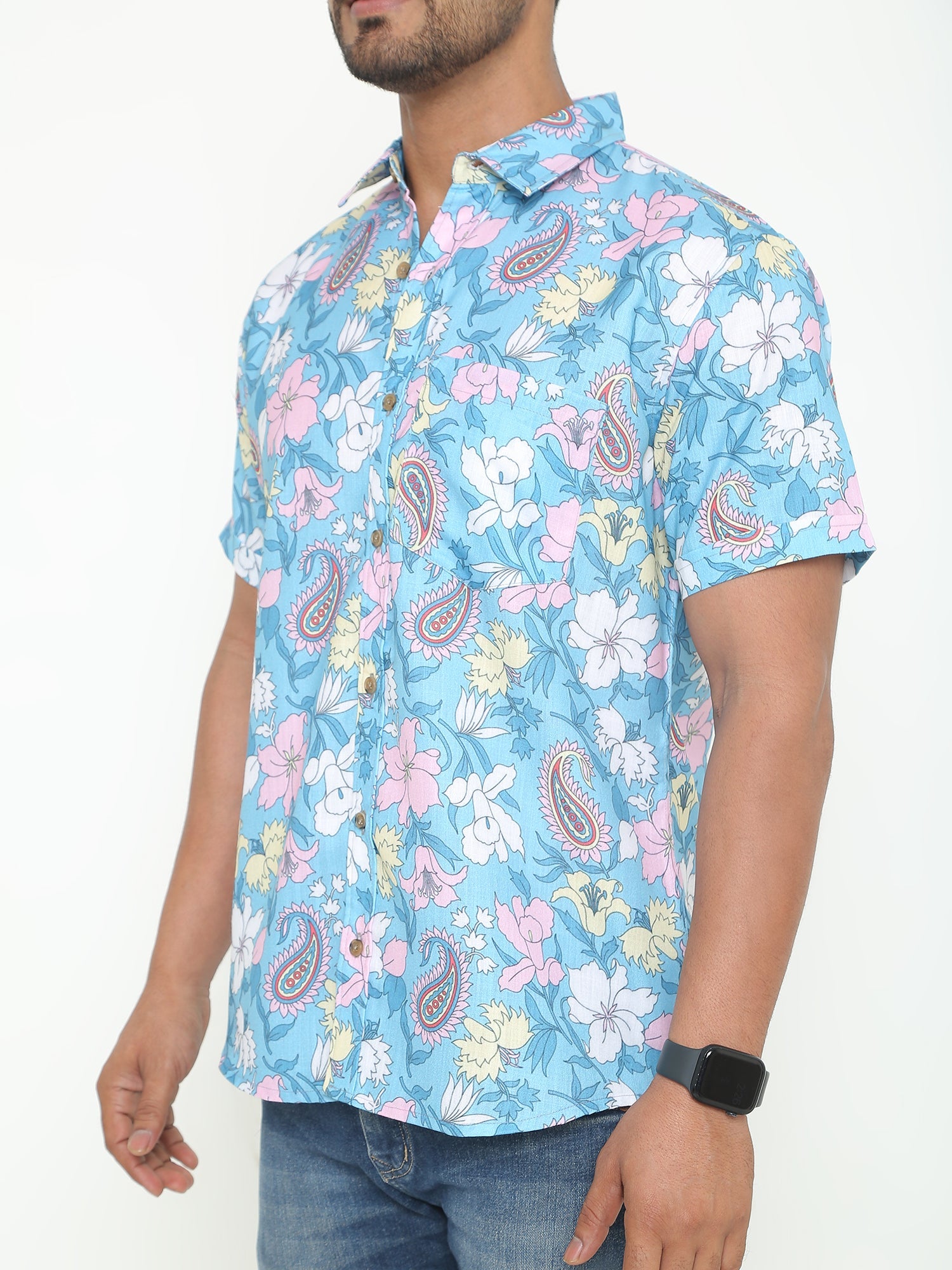 Kuzmic Multi Flower Printed Casuals Shirt