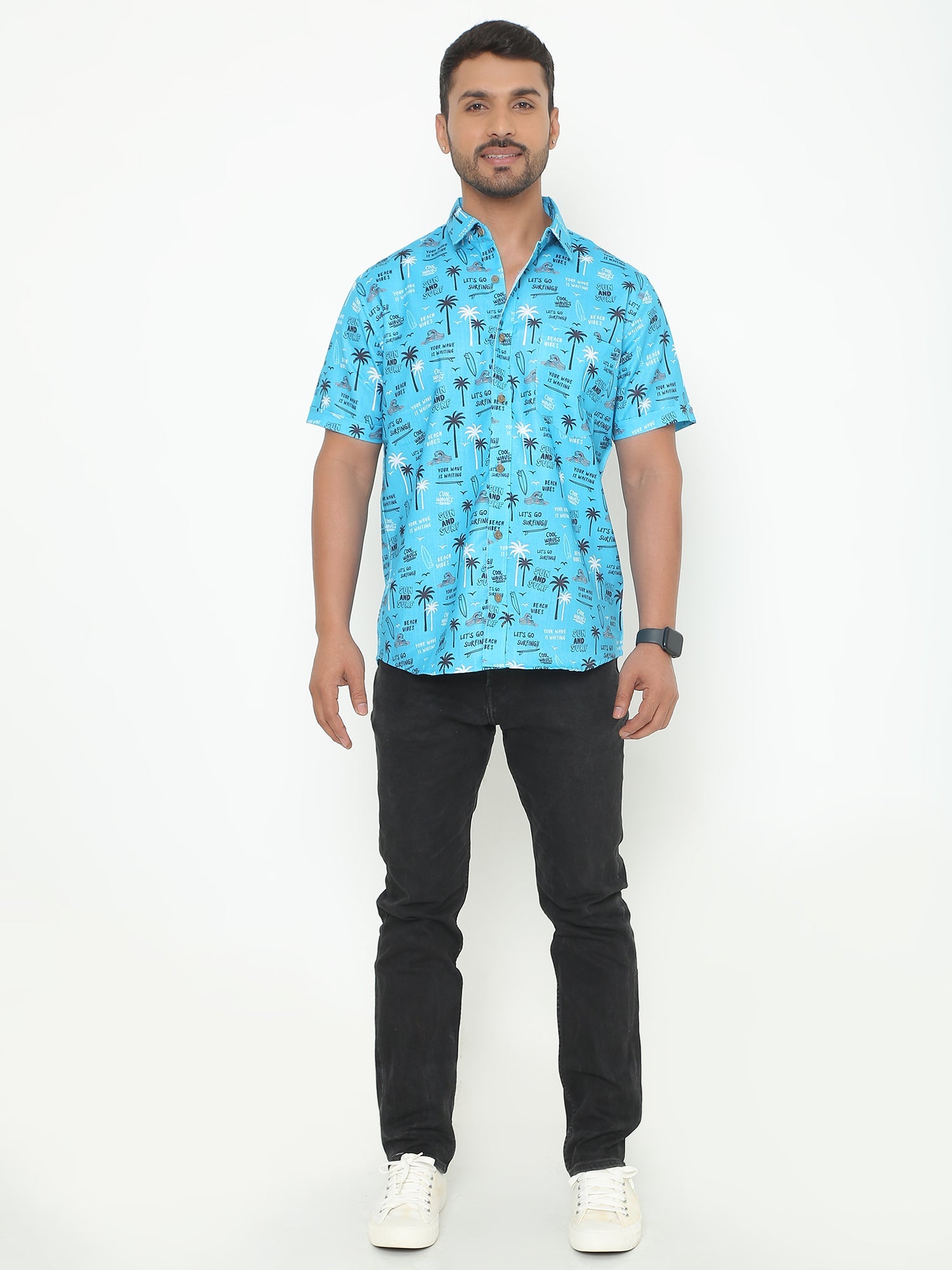 Modest Multi Floral Printed Casuals Shirt