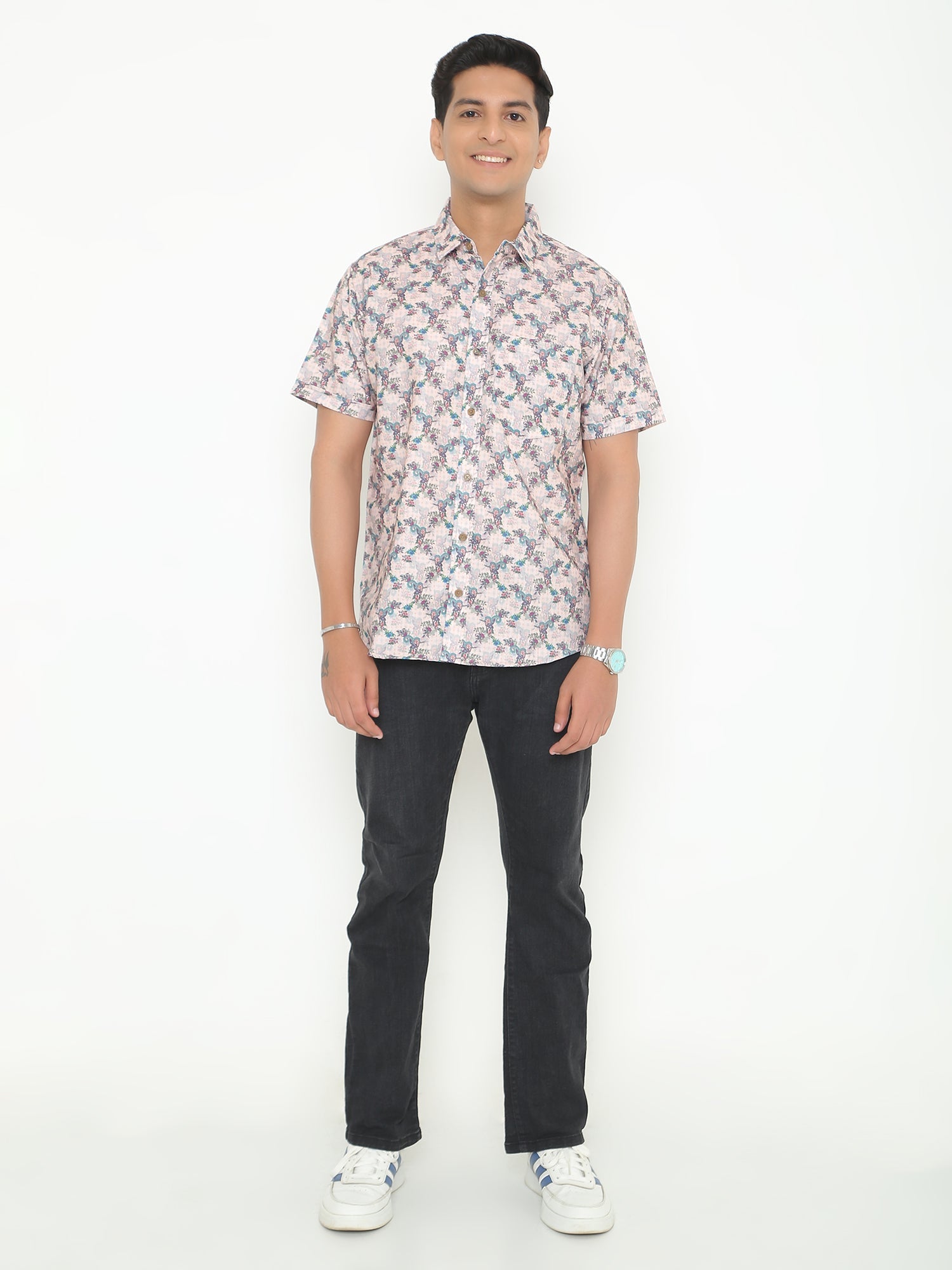 Milky Multi Giza Printed Casuals Shirt