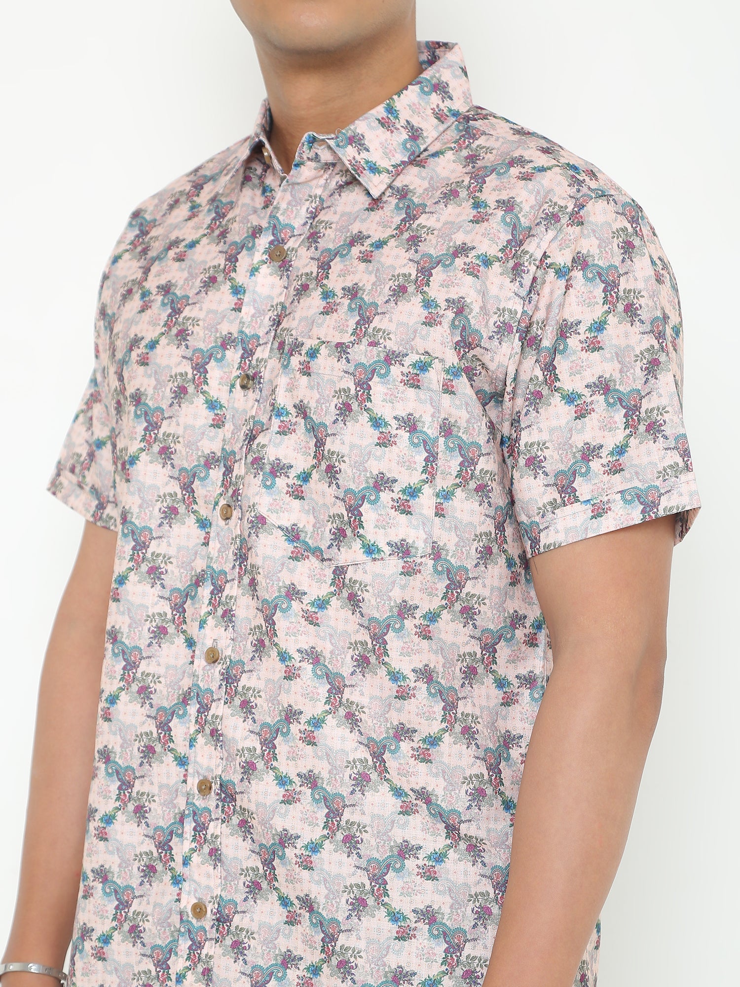 Milky Multi Giza Printed Casuals Shirt