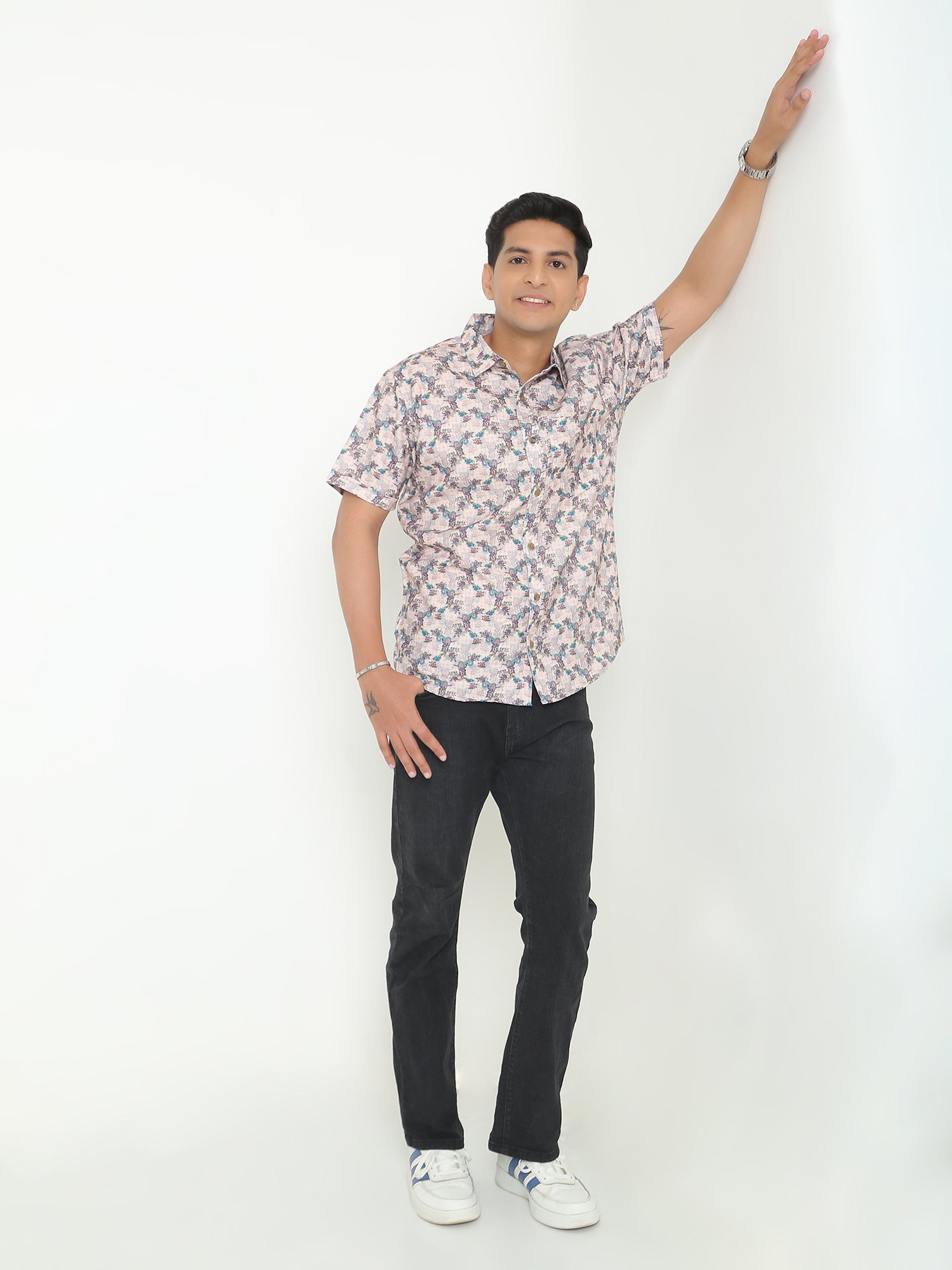 Milky Multi Giza Printed Casuals Shirt