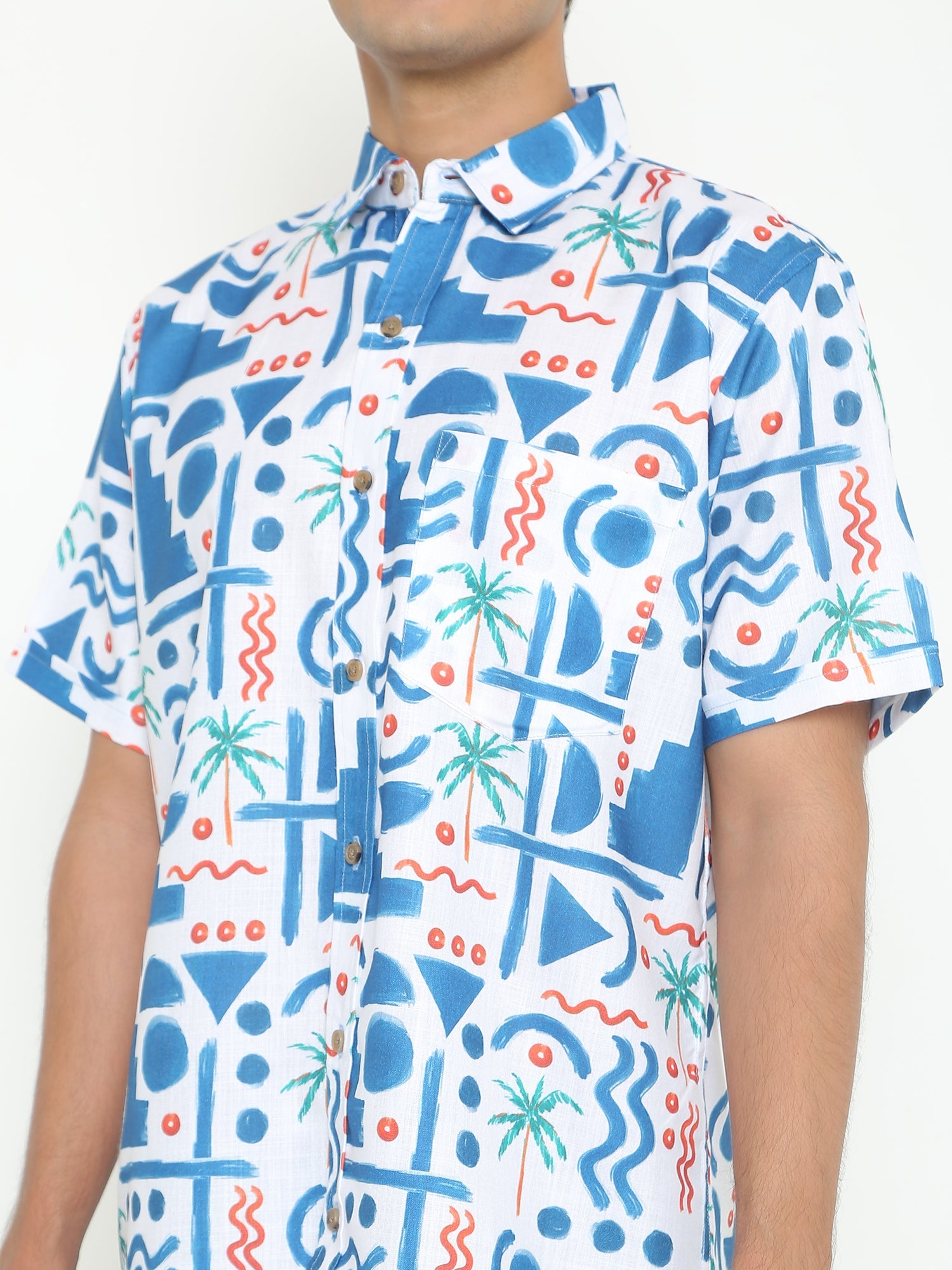 Men Multi Geometric Printed Casuals Shirt