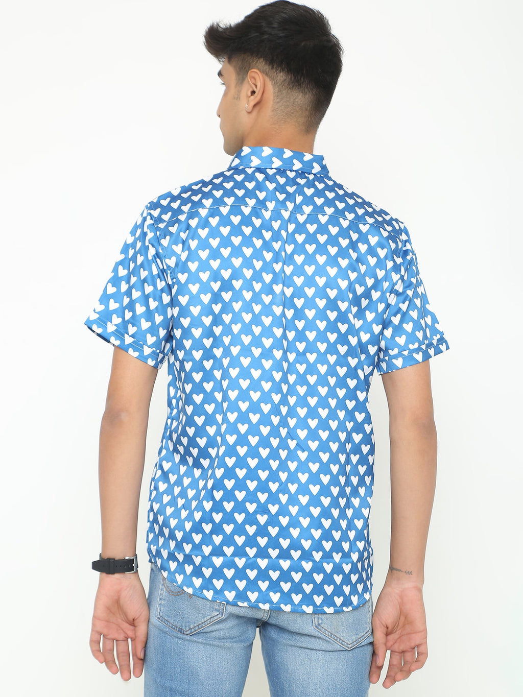 Blue Multi Giza Floral Printed Casuals Shirt