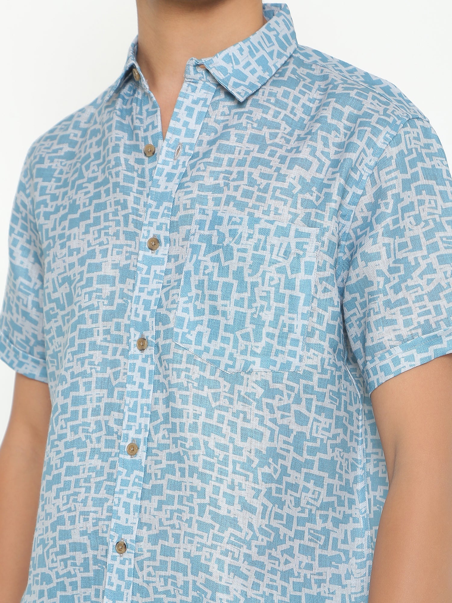 Modest Abstract Printed Casuals Shirt