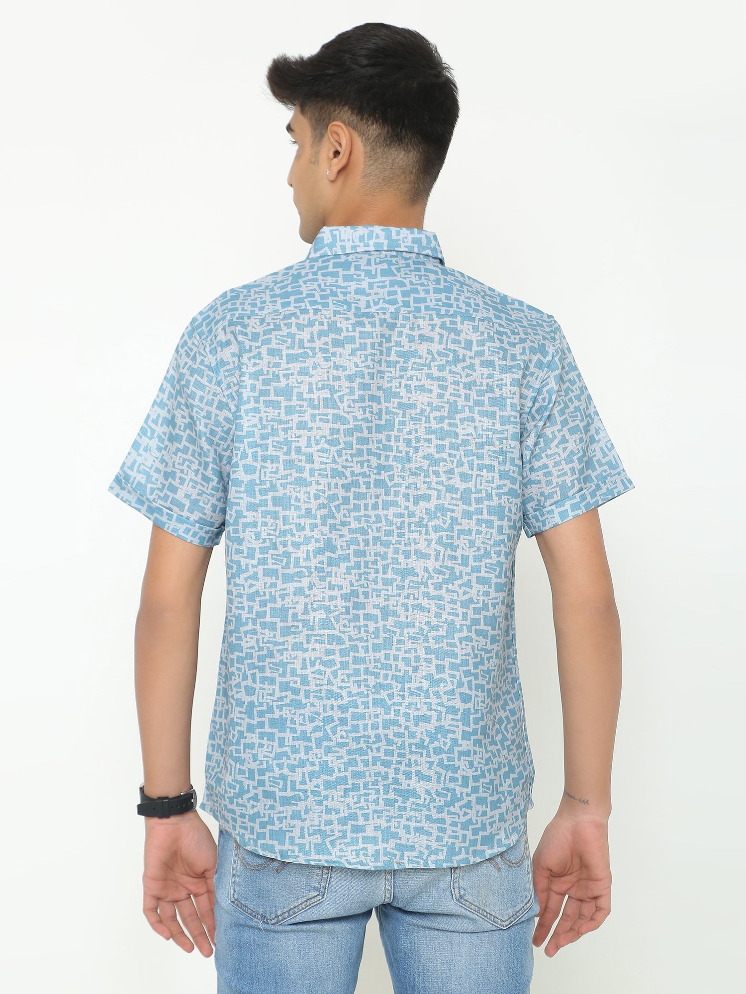 Modest Abstract Printed Casuals Shirt