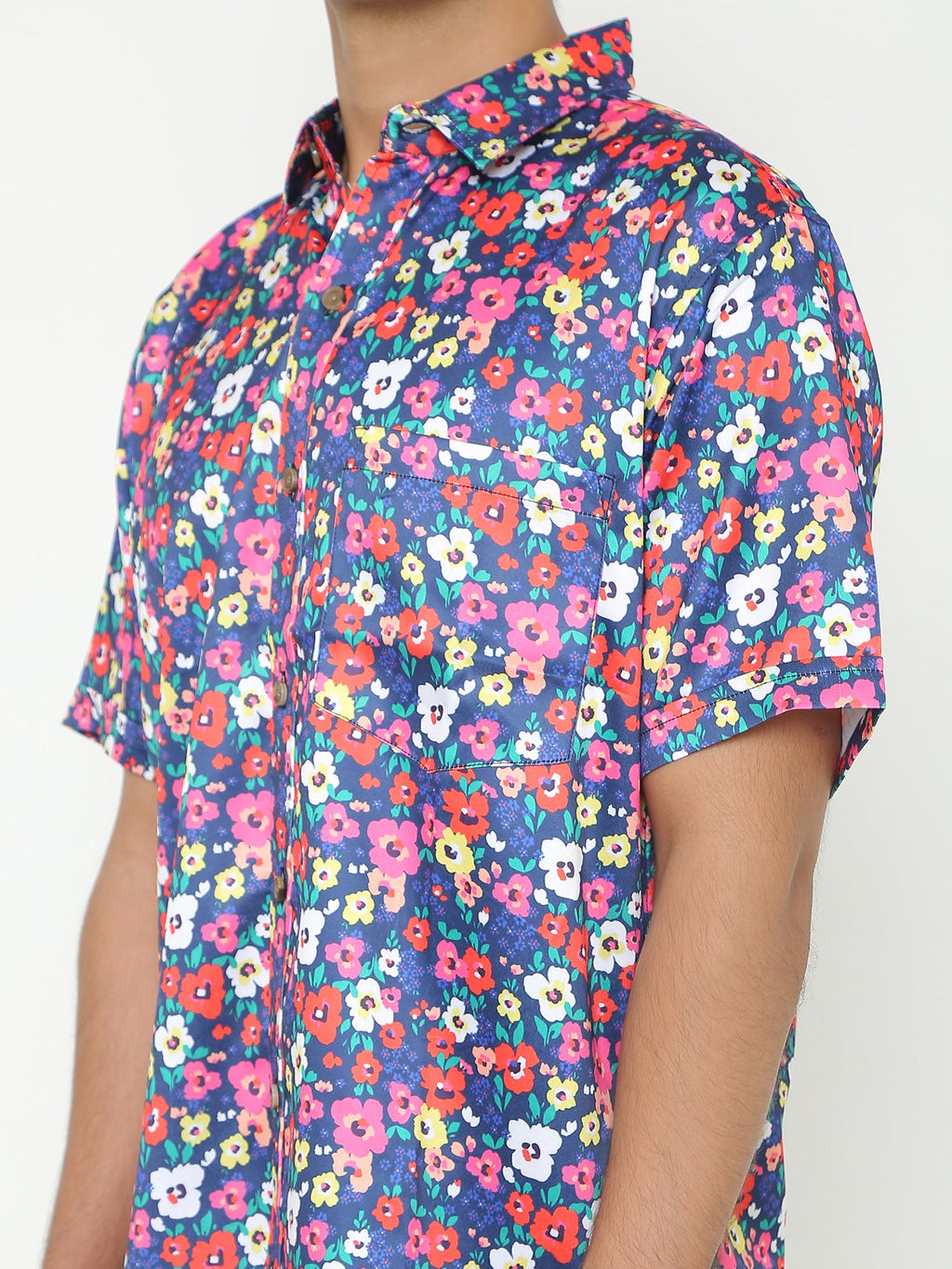 Blue Multi Giza Abstract Printed Casuals Shirt