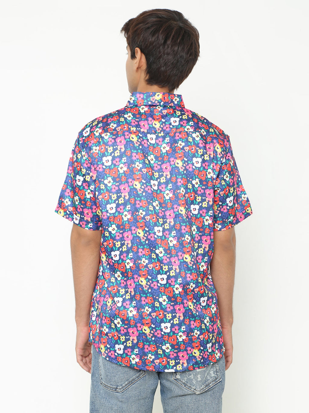 Blue Multi Giza Abstract Printed Casuals Shirt